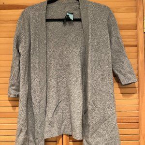 Grey Cashmere Cardigan - Medium